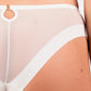 Sheer Mesh Tulle Embroidered Tanga Panty Perla Ivory - STREET STYLE