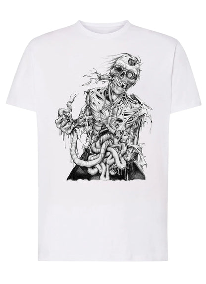 Skull Zombi Silizzato Tattoo 9012 T-shirt Urban Men Uomo 100% Cotone Pettinato JK - STREET STYLE