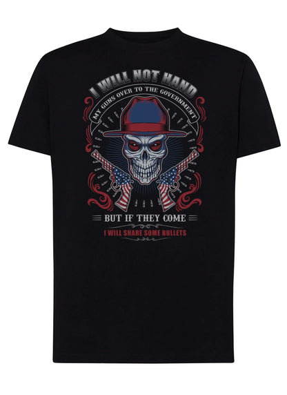 Skull and Guns Skull Boy Tattoo 9050 T-shirt Urban Men Uomo 100% Cotone Pettinato JK - STREET STYLE