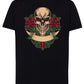 Skull and Roses Skull Motor Tattoo 9051 T-shirt Urban Men Uomo 100% Cotone Pettinato JK - STREET STYLE
