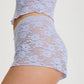 Soft Mesh Lace Shorts Blush Rosette Lavande - STREET STYLE