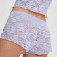 Soft Mesh Lace Shorts Blush Rosette Lavande - STREET STYLE