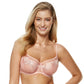 Soft See-Through Embroidery Balconette Bra Mable Pink - STREET STYLE