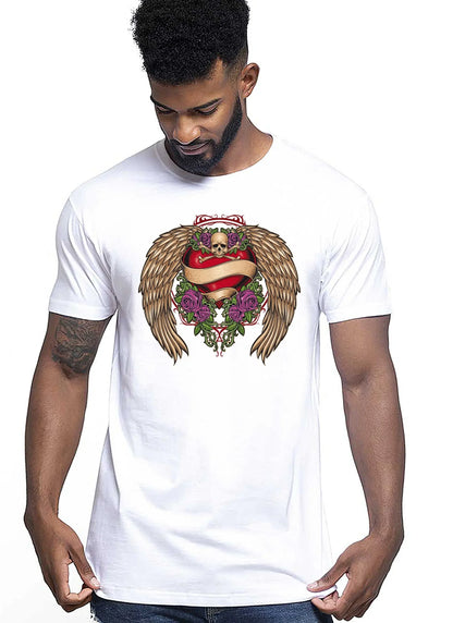 Steamp Punk Skull Tattoo 9054 T-shirt Urban Men Uomo 100% Cotone Pettinato JK - STREET STYLE