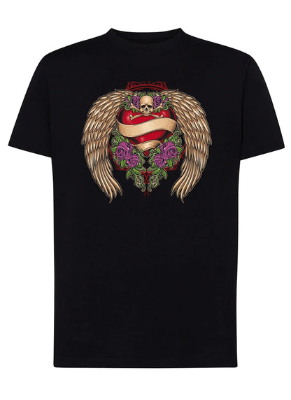 Steamp Punk Skull Tattoo 9054 T-shirt Urban Men Uomo 100% Cotone Pettinato JK - STREET STYLE