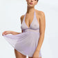 Stretch Mesh Babydoll Blush Caché Lilac - STREET STYLE