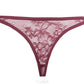Sheer Mesh Lace Thong Panty Caro - STREET STYLE