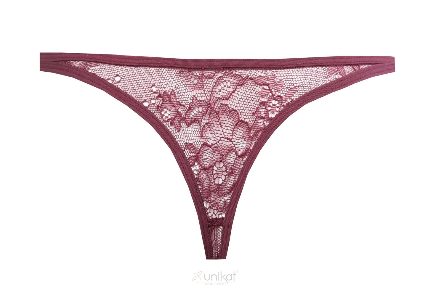 Sheer Mesh Lace Thong Panty Caro - STREET STYLE