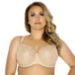 Sheer Lace Full Figure Bra Aurora Beige - STREET STYLE