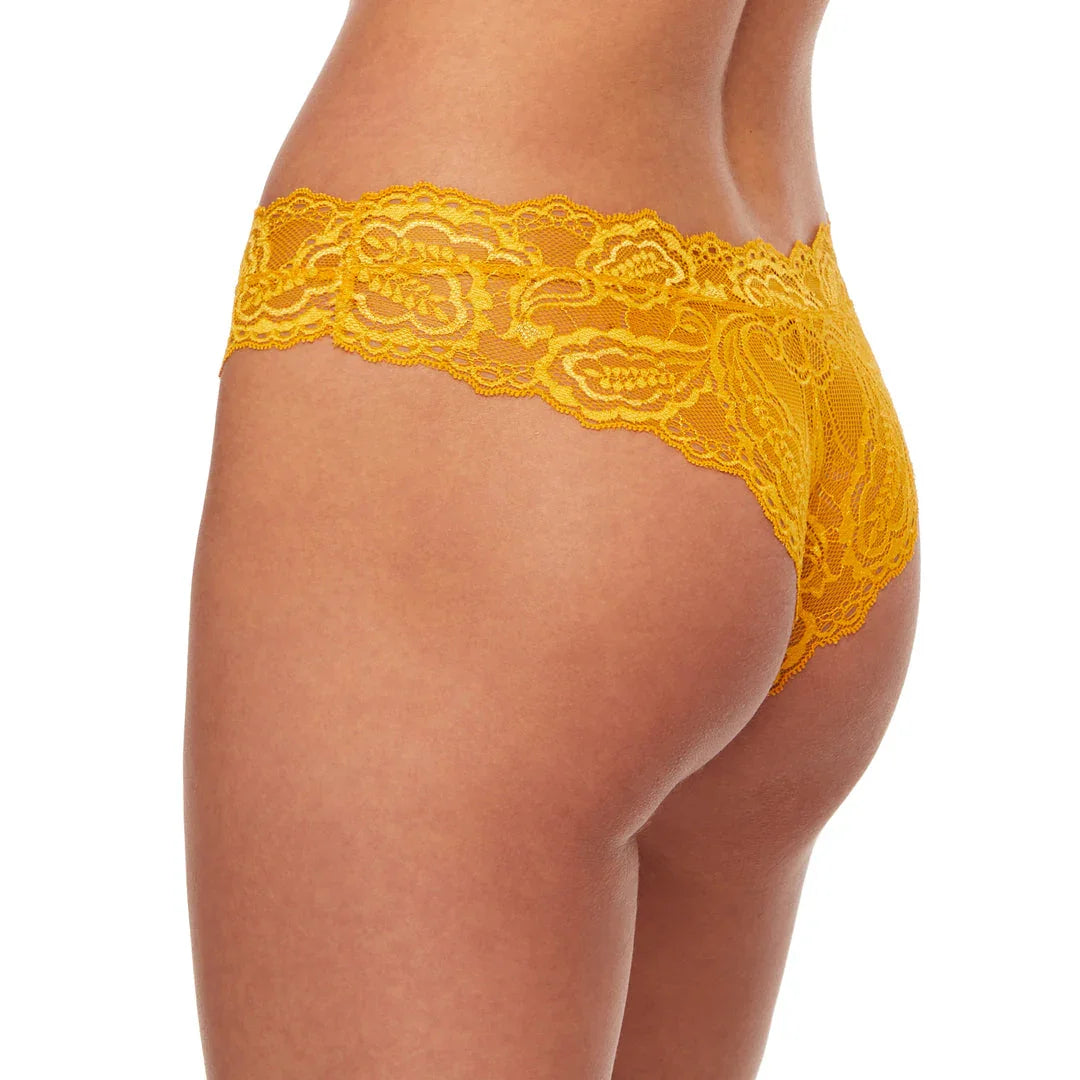 Kinga Sunkiss Soft Lace Sheer Tanga Panty - STREET STYLE