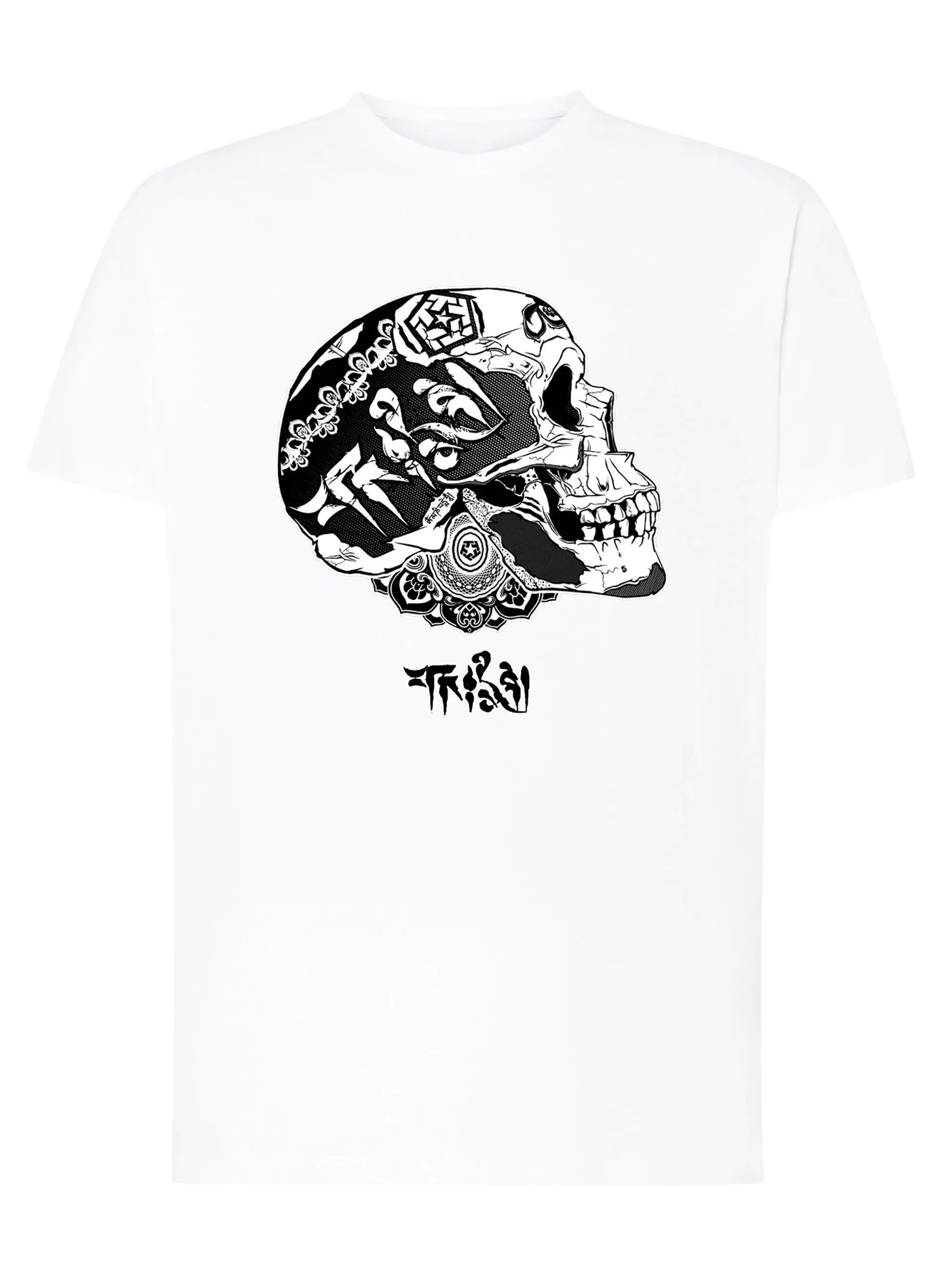 Tattoo Tribal Skull Zombi Tattoo 9031 T-shirt Urban Men Uomo 100% Cotone Pettinato JK - STREET STYLE