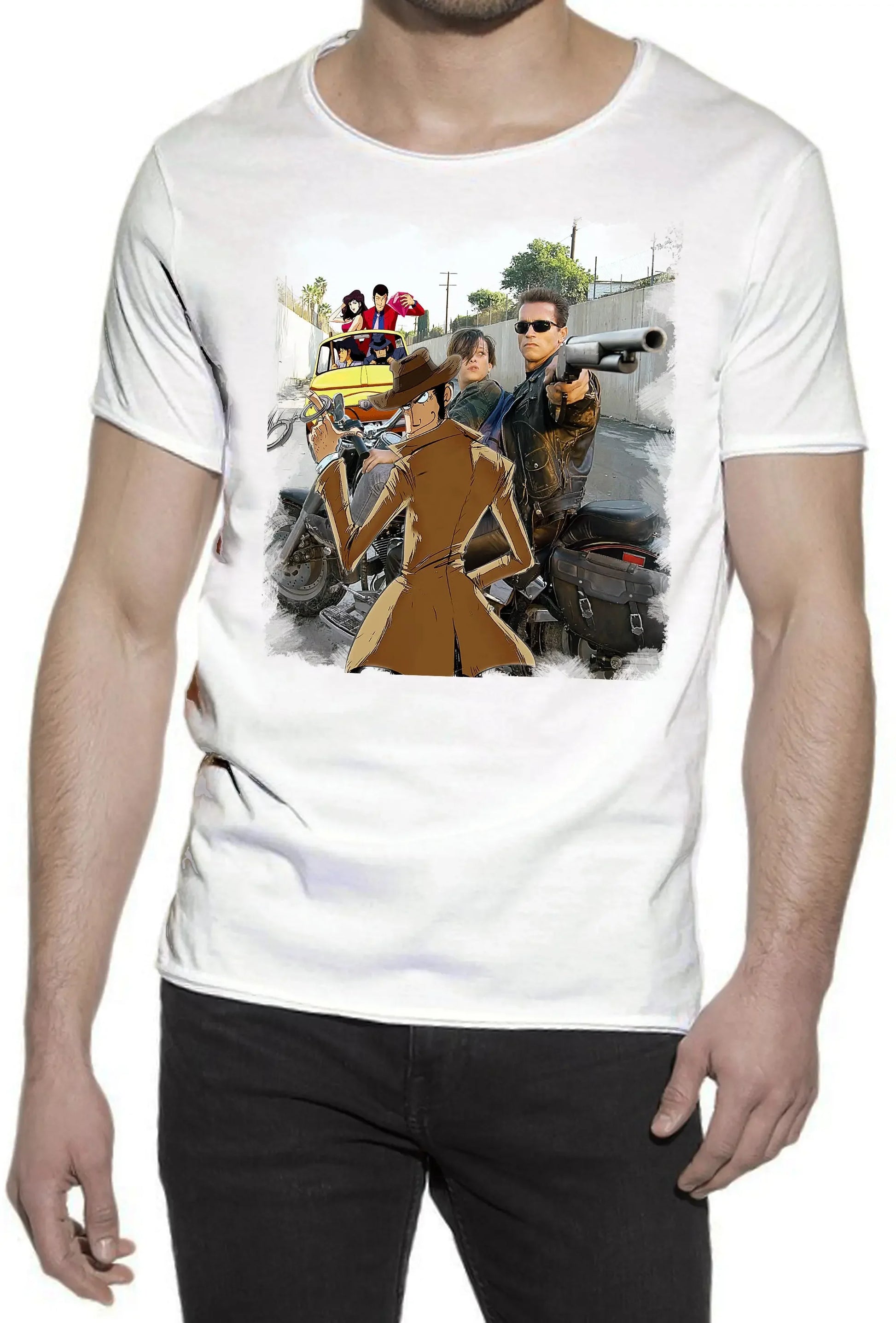 Terminaator Gang T-Shirt Urban Slub Uomo - Cotone Fiammato - STREET STYLE