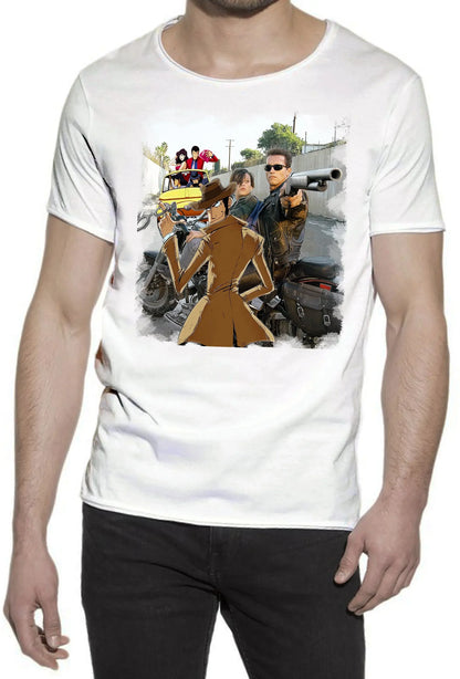 Terminaator Gang T-Shirt Urban Slub Uomo - Cotone Fiammato - STREET STYLE