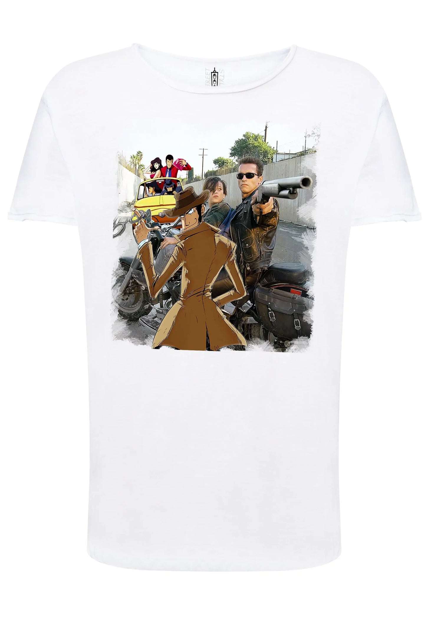 Terminaator Gang T-Shirt Urban Slub Uomo - Cotone Fiammato - STREET STYLE