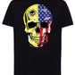 Teschio America Gold Tattoo 9072 T-shirt Urban Men Uomo 100% Cotone Pettinato JK - STREET STYLE