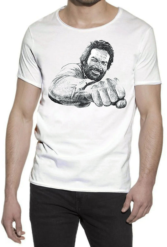 T-shirt Bud Spencer Pugno – Cotone Fiammato Uomo - STREET STYLE
