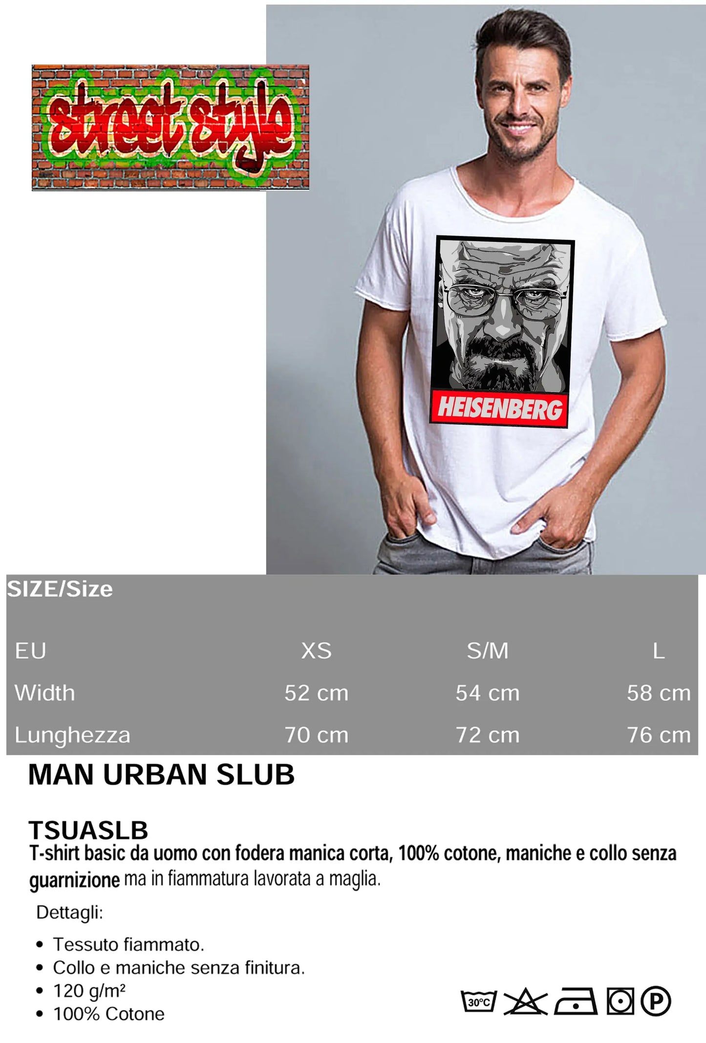The Legend Heisenberg - T-shirt Uomo Cotone - STREET STYLE