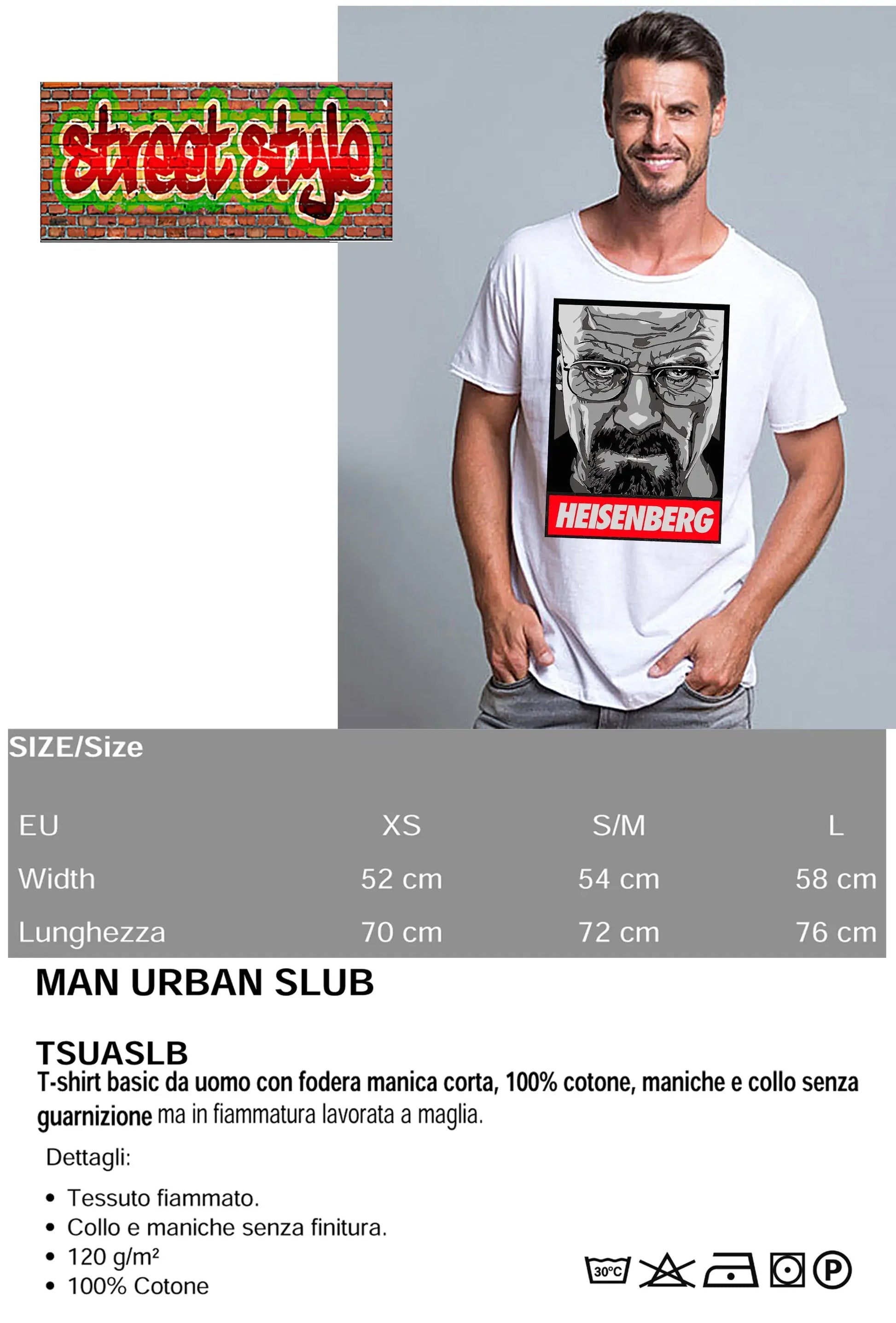 The Legend Heisenberg - T-shirt Uomo Cotone - STREET STYLE