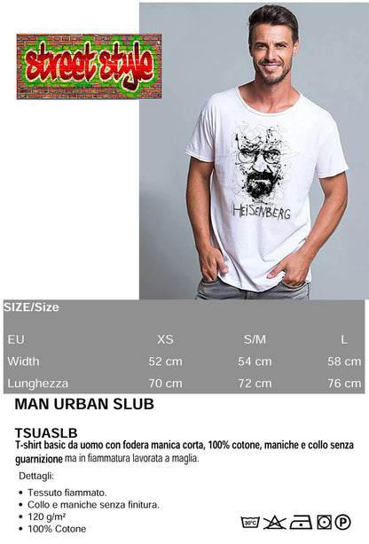 Heisenberg Stilizzato - T-shirt Uomo Urban Slub - STREET STYLE