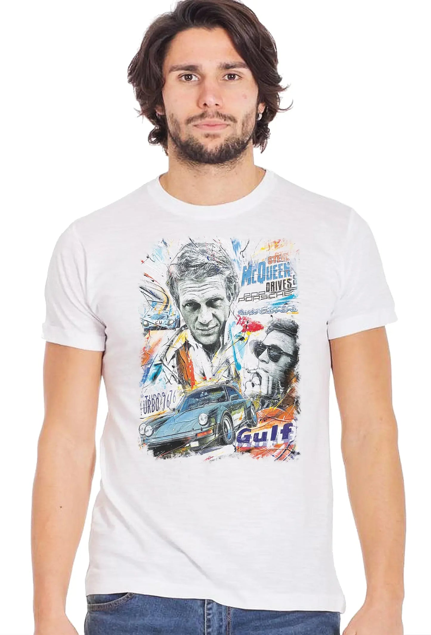 The Legend MC Queen - T-shirt Uomo Cotone Fiammato - STREET STYLE