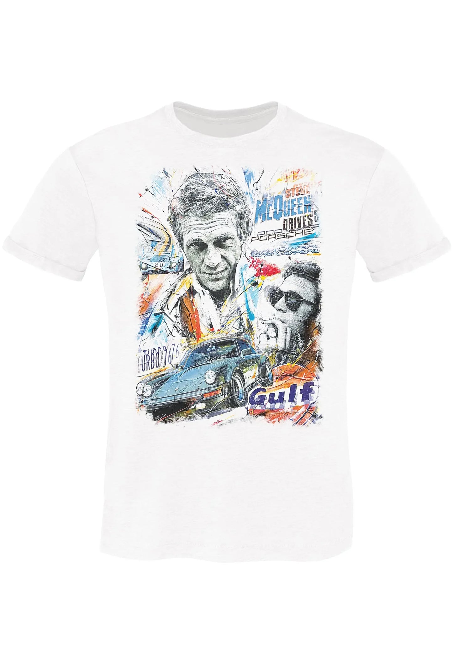 The Legend MC Queen - T-shirt Uomo Cotone Fiammato - STREET STYLE