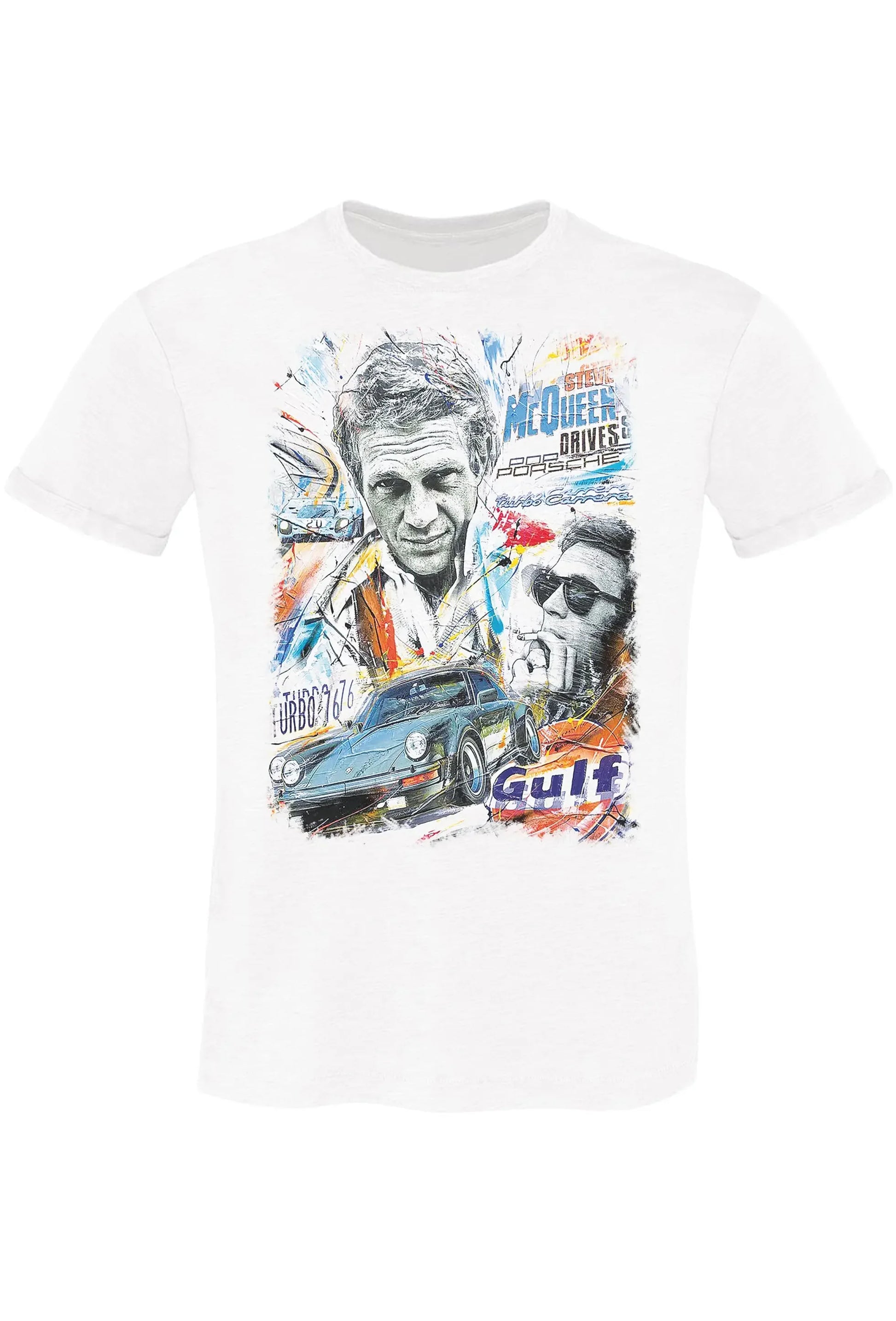 The Legend MC Queen - T-shirt Uomo Cotone Fiammato - STREET STYLE