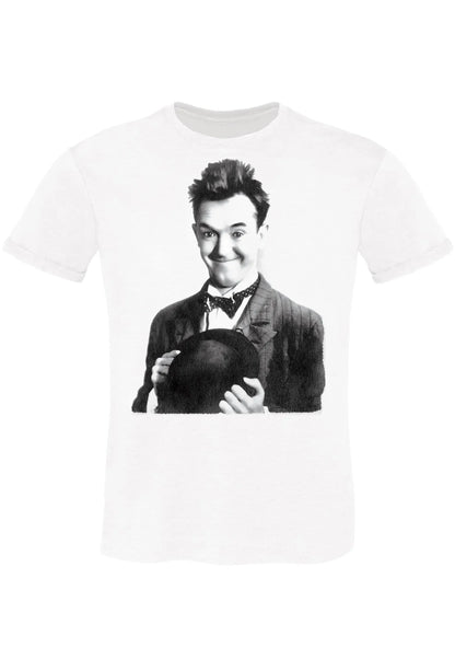 T-shirt Stan Laurel 'The Legend' - Cotone Fiammato - STREET STYLE