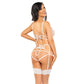 Ultra Sheer Bra & Sexy String Garter Set Beauty Night Linda - STREET STYLE