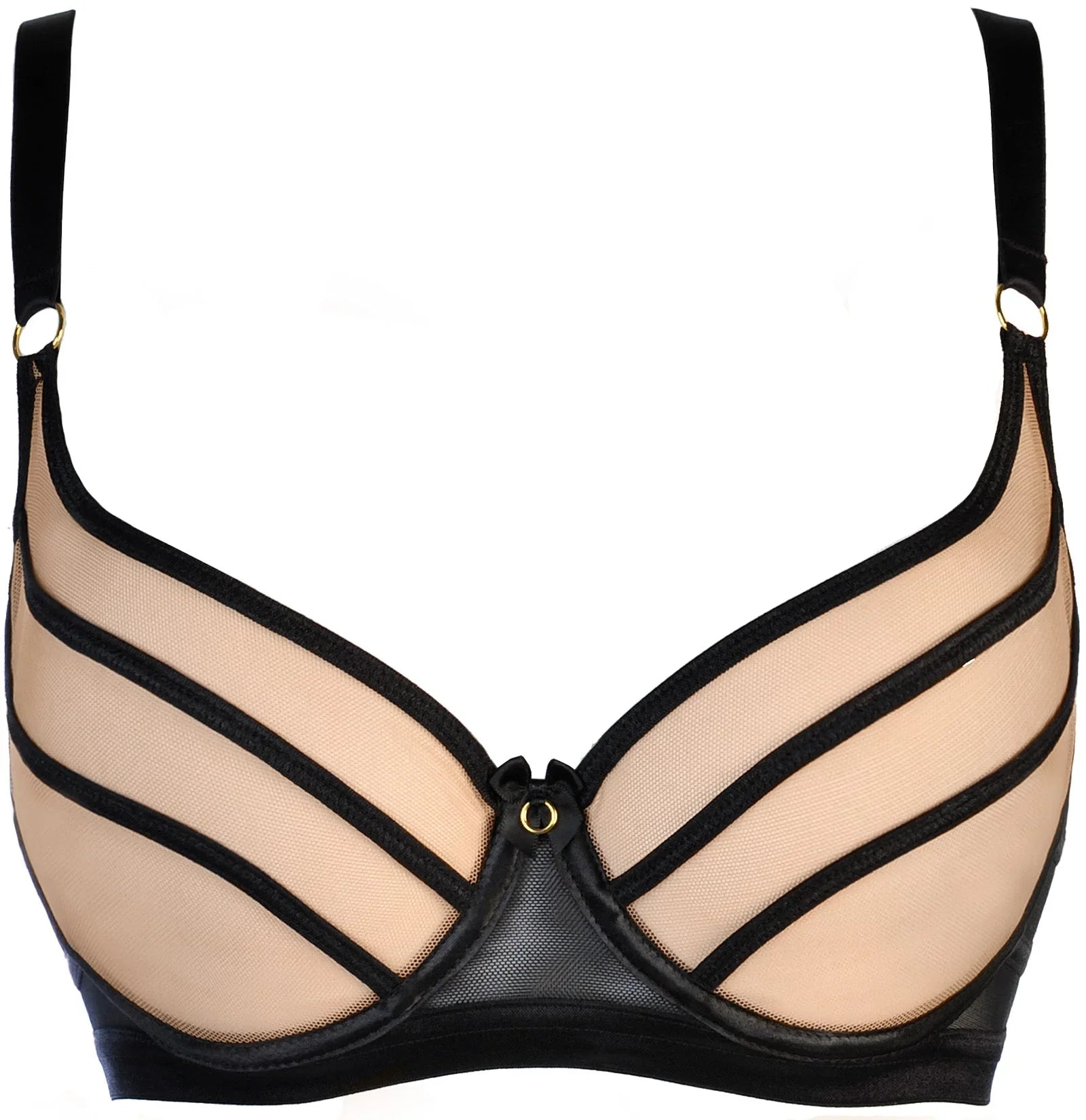Soft Sheer Mesh Balconette Bra Axami Impression - STREET STYLE