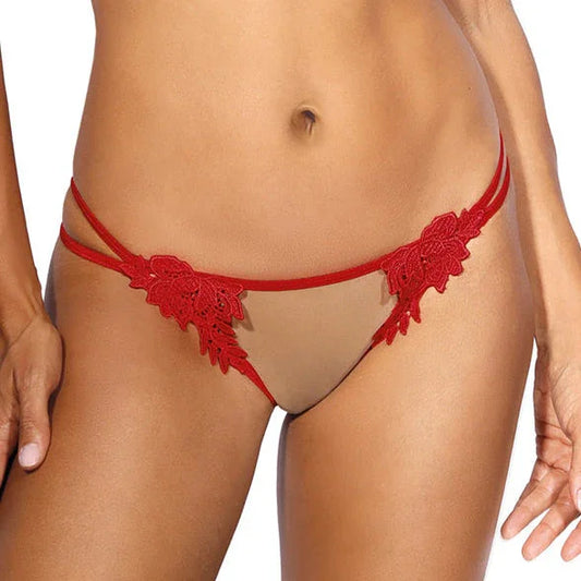Sexy String Thong Axami Naughty in Nude Red - STREET STYLE