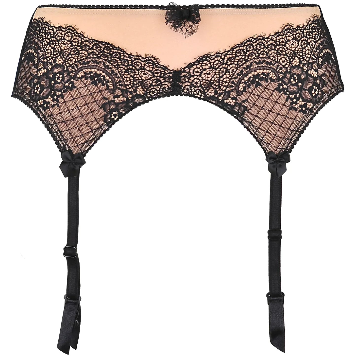 Soft Lace Garter Belt Axami Peep Show - STREET STYLE