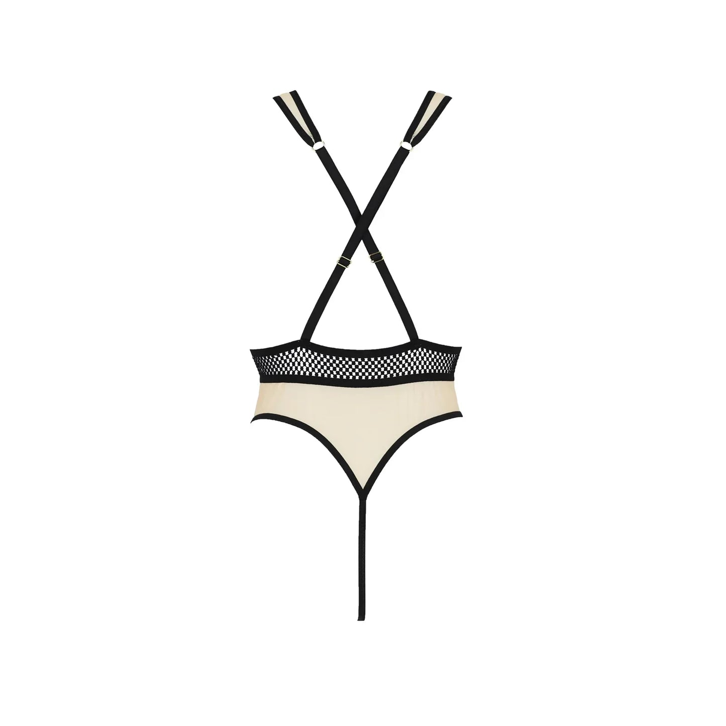 Sheer Mesh Deep V-Neck Bodysuit Passion Viena - STREET STYLE