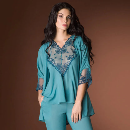 Sheer Lace Pajama Top Vova Lingerie Cosima - STREET STYLE