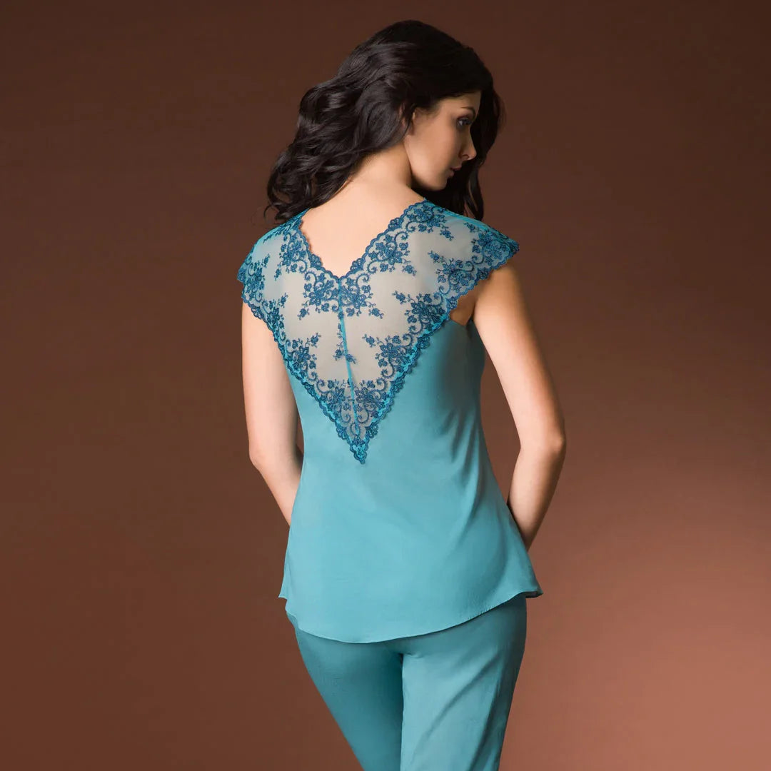 Sheer Lace Pajama Top Vova Lingerie Cosima - STREET STYLE