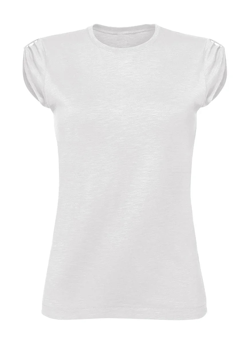 Personalizza T-shirt Slub Lady Donna 100% Cotone Fiammato BS - STREET STYLE