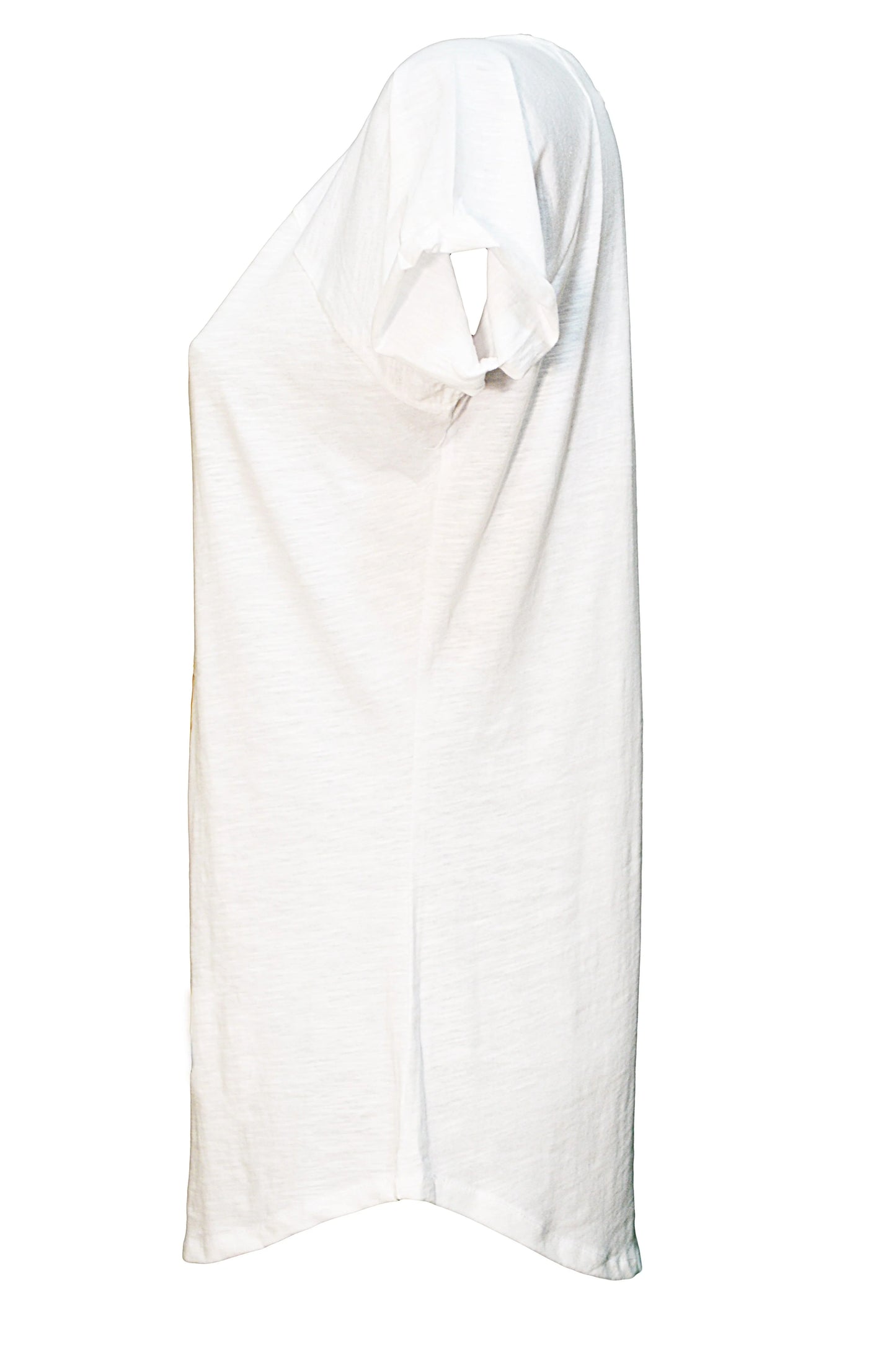 Maglietta donna bianca in cotone 100% fiammato, stile streetwear urban