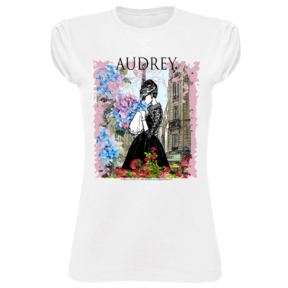 T-shirt Audrey Hepburn Donna Slub - Cotone Bio - STREET STYLE