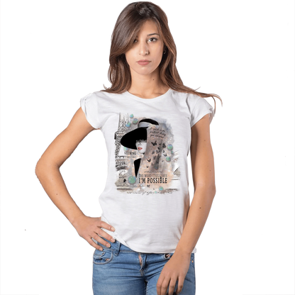 T-shirt Audrey Hepburn Donna Slub - Cotone Bio - STREET STYLE