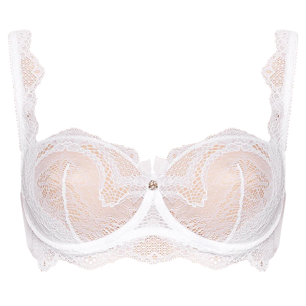 Sheer Lace Balconette Bra Ajour Aventine - STREET STYLE