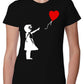 Bambina Banksy 3500 Lady T-Shirt Donna 100% Cotone Pettinato JK - STREET STYLE