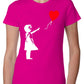 Bambina Banksy 3500 Lady T-Shirt Donna 100% Cotone Pettinato JK - STREET STYLE