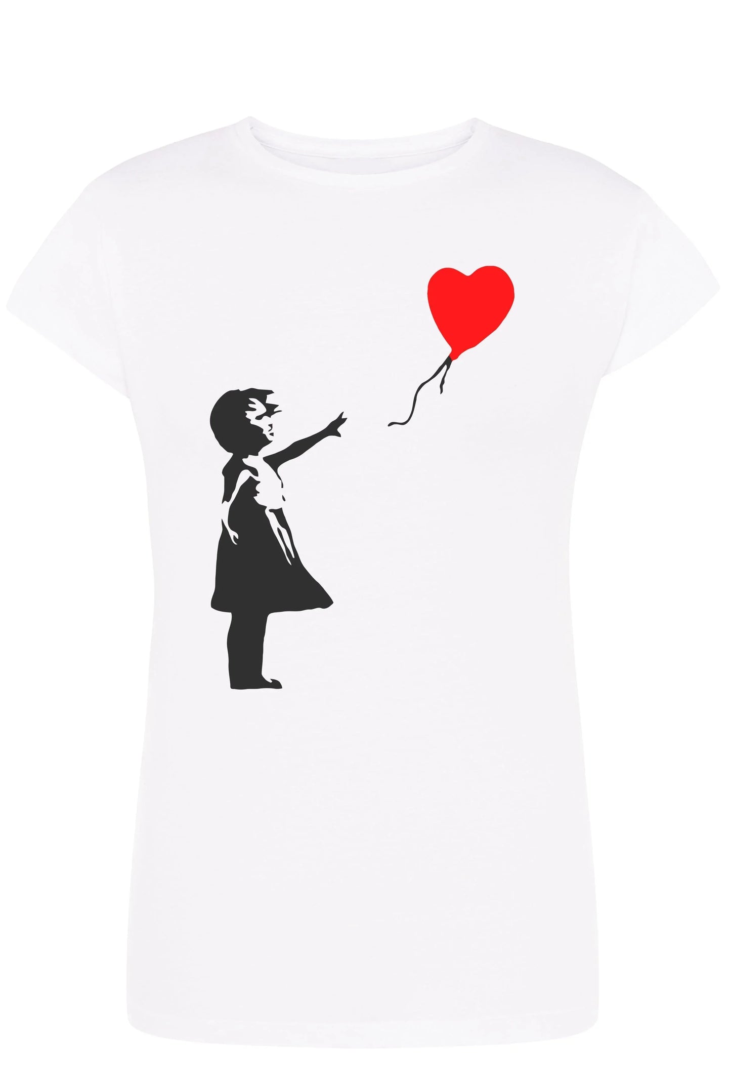 Bambina Banksy 3500 Lady T-Shirt Donna 100% Cotone Pettinato JK - STREET STYLE