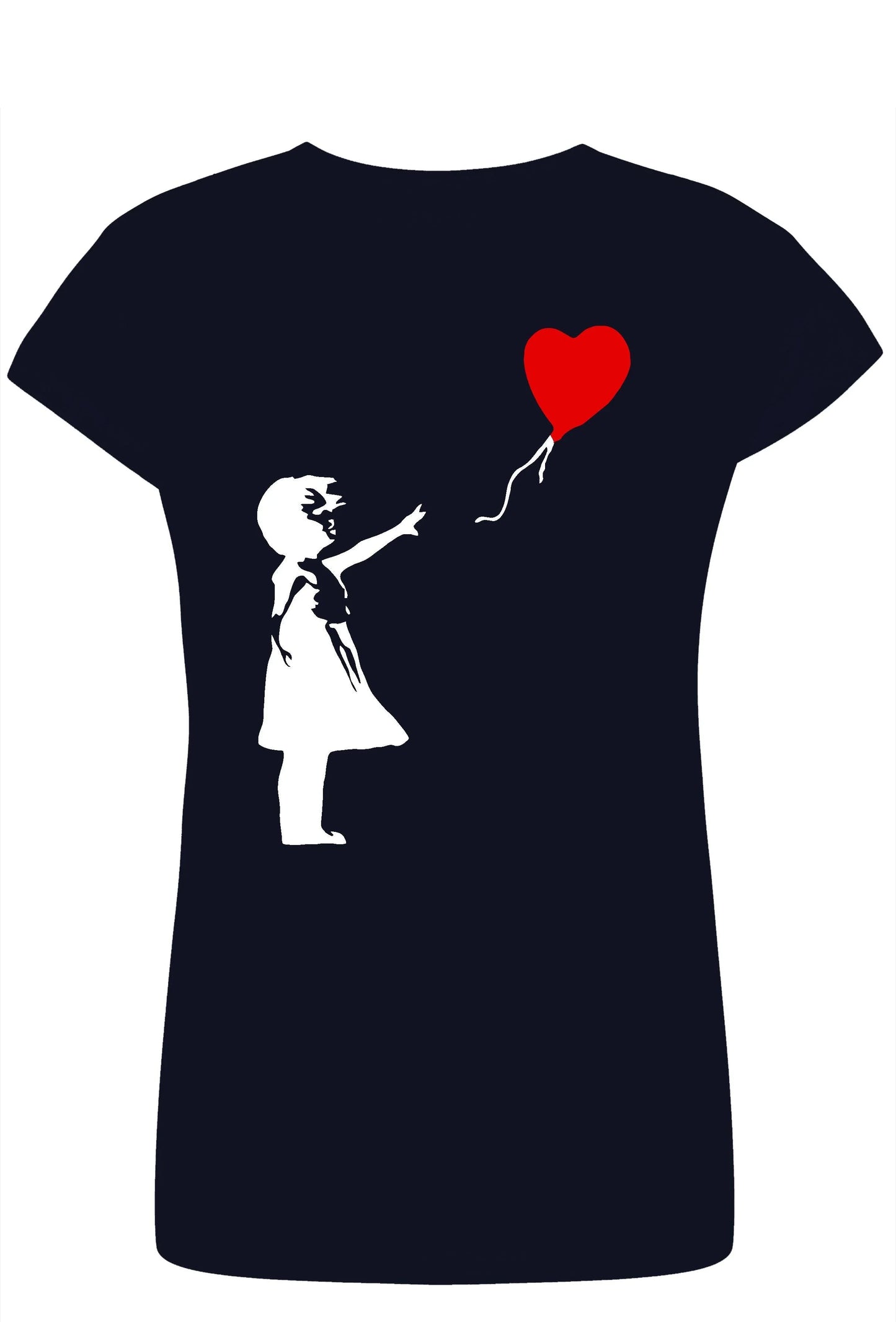 Bambina Banksy 3500 Lady T-Shirt Donna 100% Cotone Pettinato JK - STREET STYLE