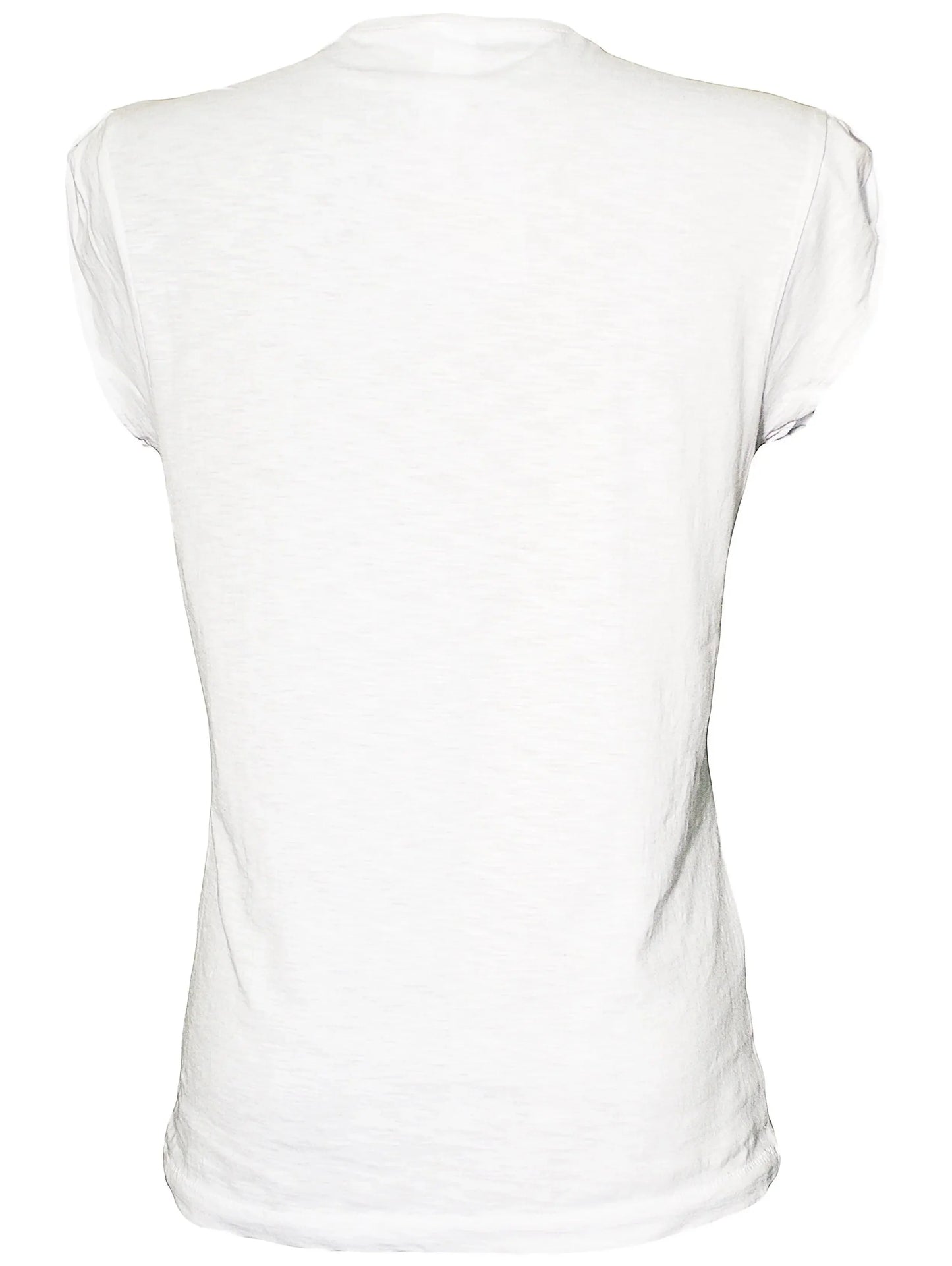 Retro t-shirt bianca donna cotone fiammato streetwear urban, stile minimal Street Style Rimini