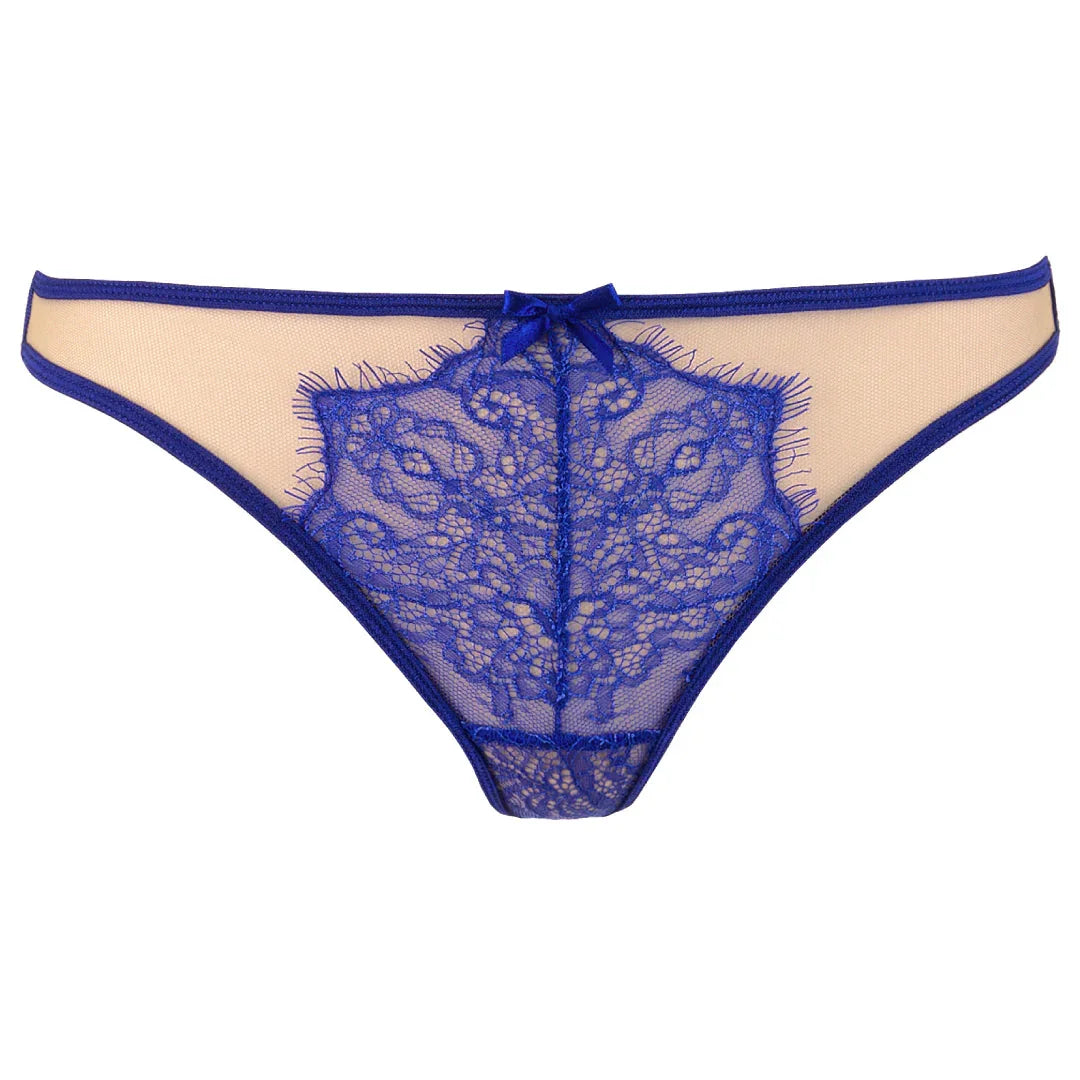 Axami Summer Love Strappy Sheer Mesh Lace Thong Panty - STREET STYLE