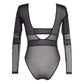 Axami Miami Vibe Sheer Shimmer Mesh Teddy - STREET STYLE