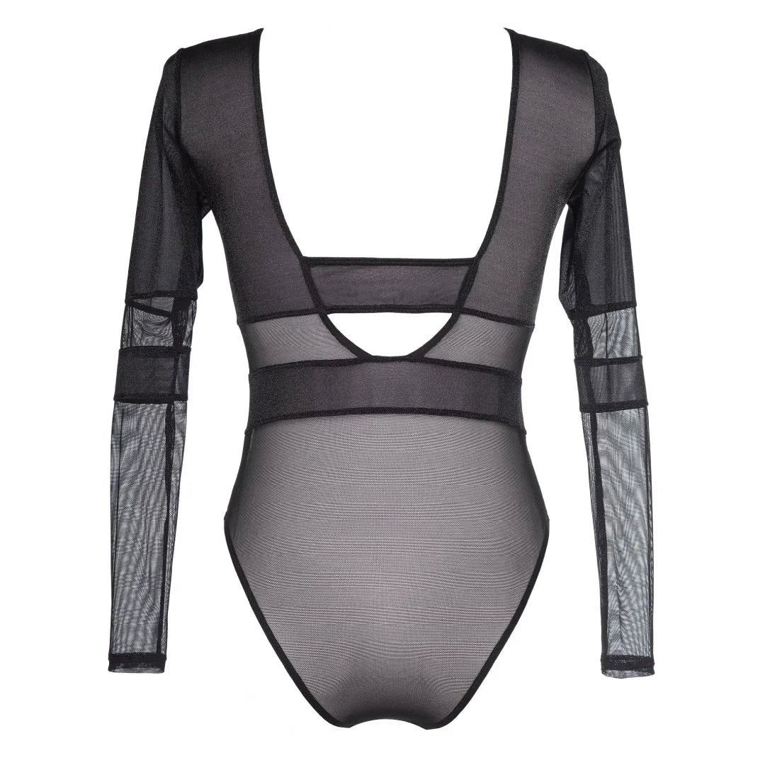 Axami Miami Vibe Sheer Shimmer Mesh Teddy - STREET STYLE