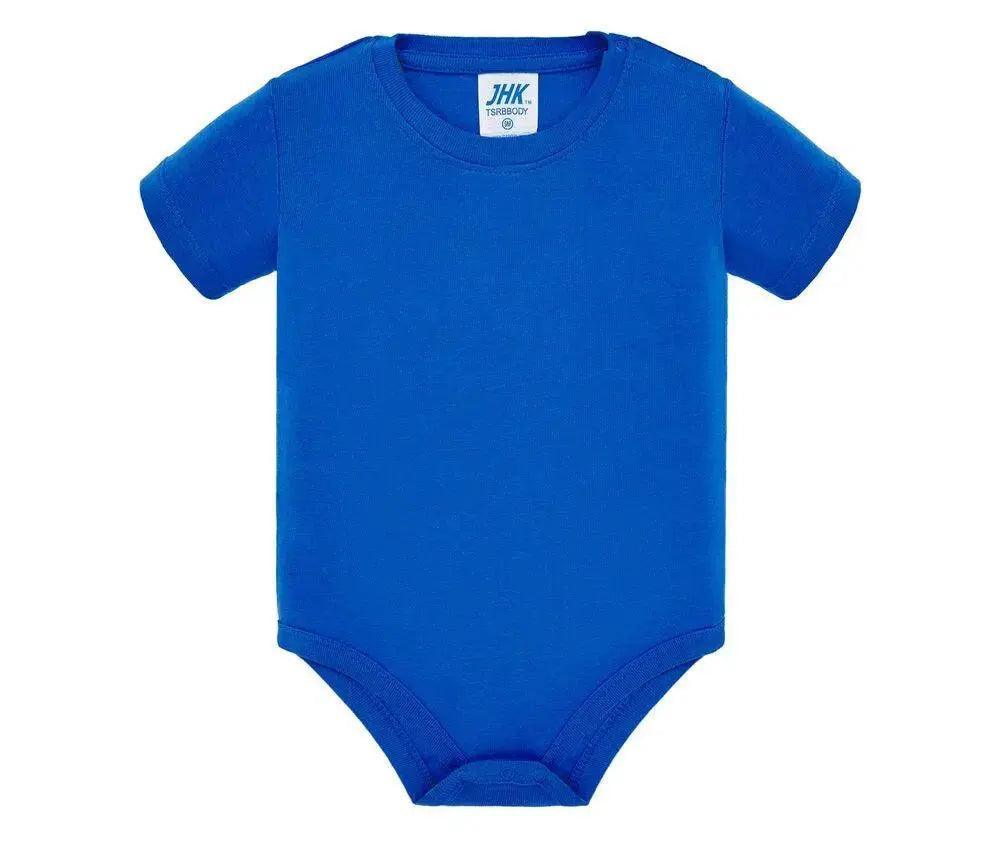 Body neonato blu maniche corte 100% cotone, streetwear JHK, Street Style Rimini