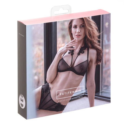 Sexy Sheer Demi Bra & Mesh Bikini Panty Set Majesty - STREET STYLE