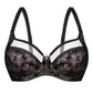 Semi-Sheer Soft Velvet Full Figure Underwire Bra Zoe - STREET STYLE